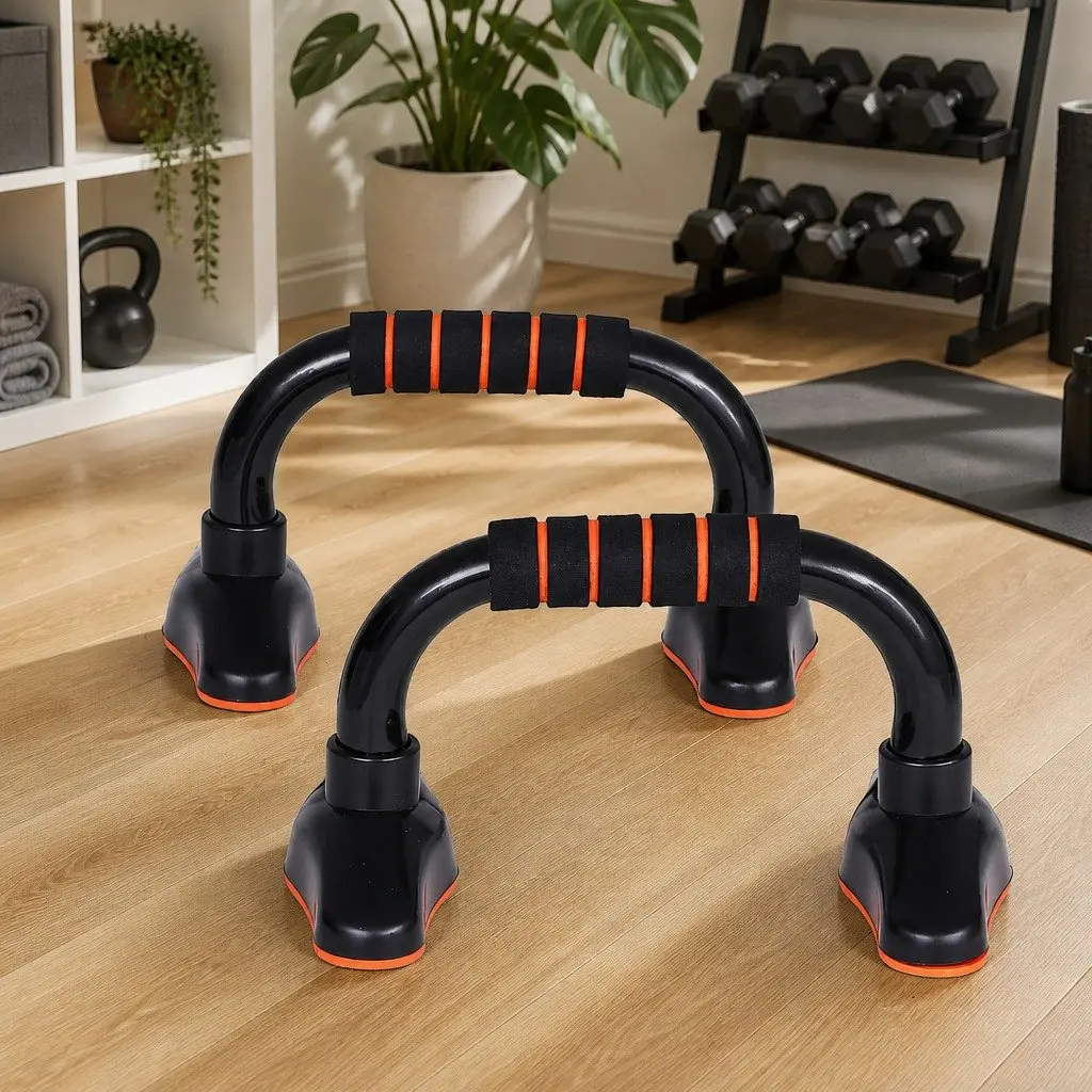 Push Up Bars Stands Parallel Handles Home Gym Fitness Strength Training Exercise