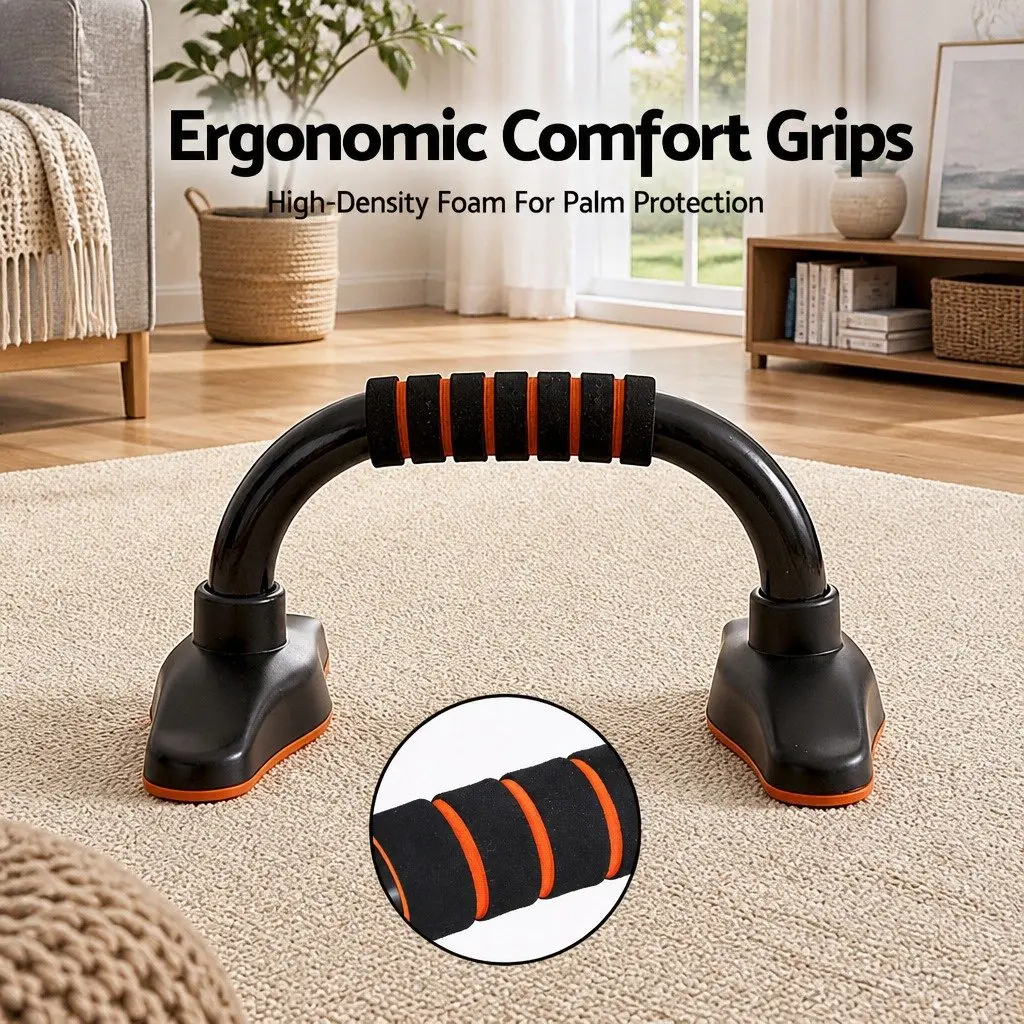 Push Up Bars Stands Parallel Handles Home Gym Fitness Strength Training Exercise