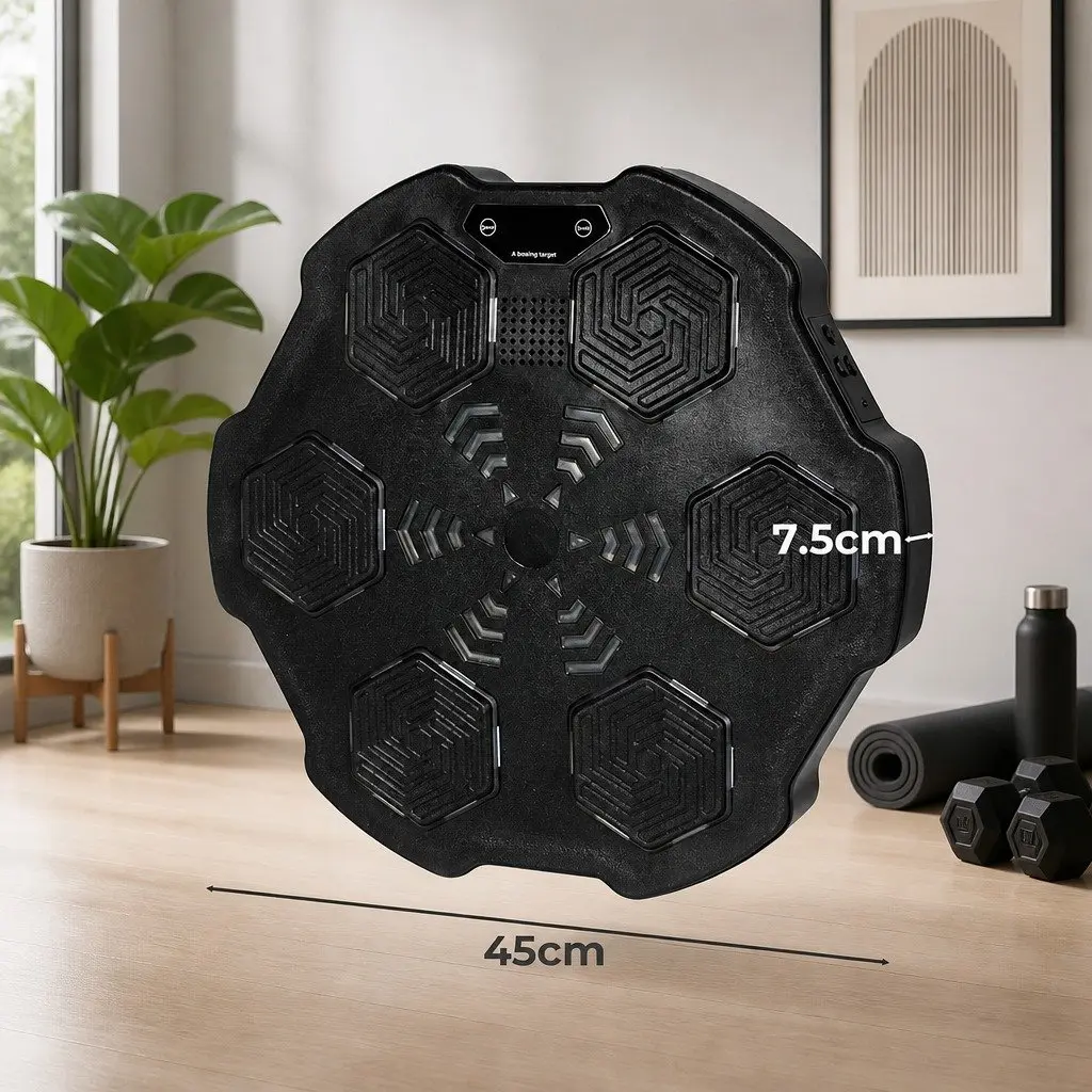 Electronic Music Punching Box Wall Mount Home Gym Fitness Training Machine 45cm