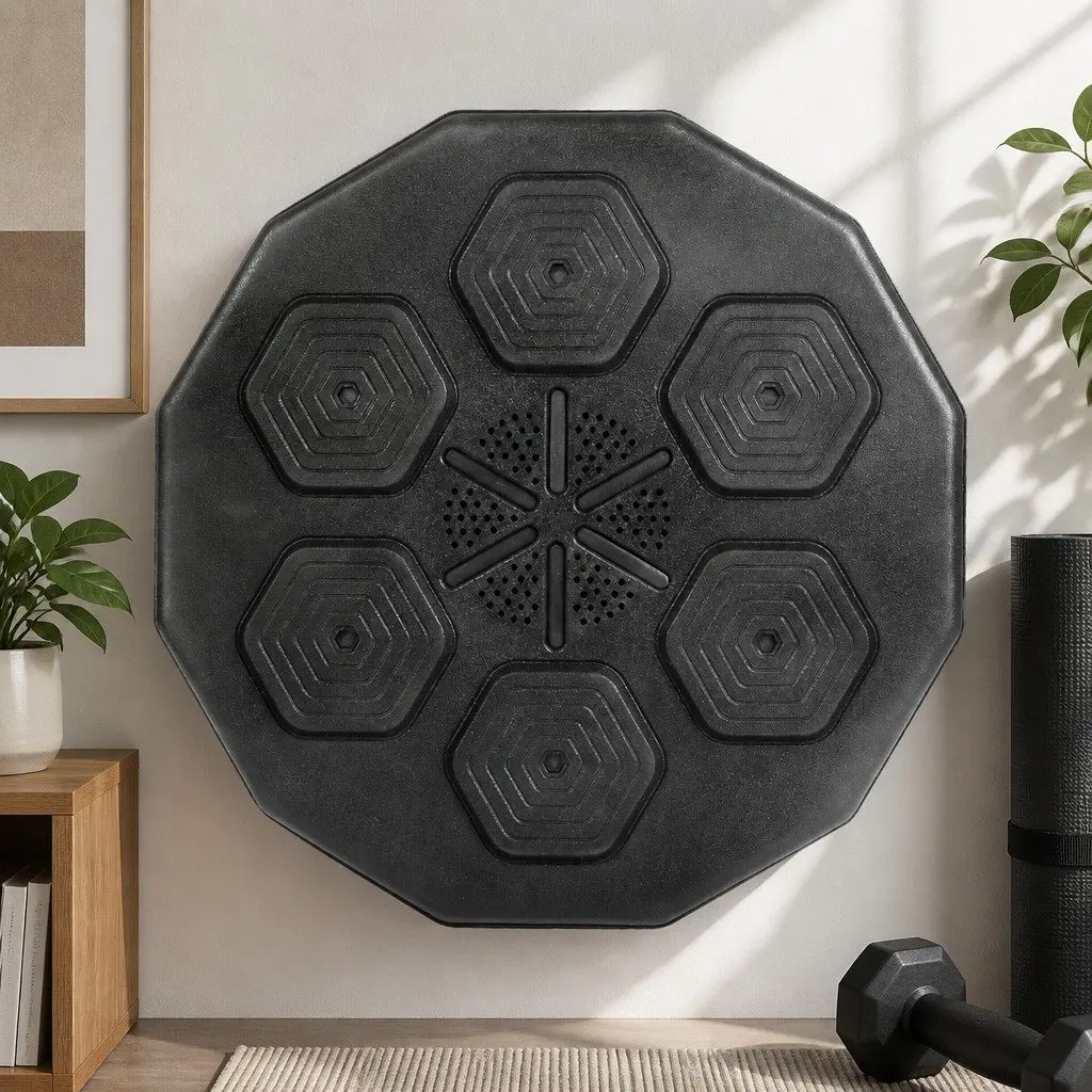 Music Boxing Machine Wall Mount Electronic Punching Pad Bluetooth 40cm