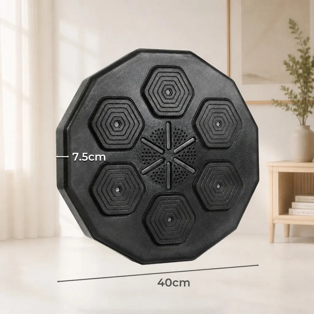 Music Boxing Machine Wall Mount Electronic Punching Pad Bluetooth 40cm