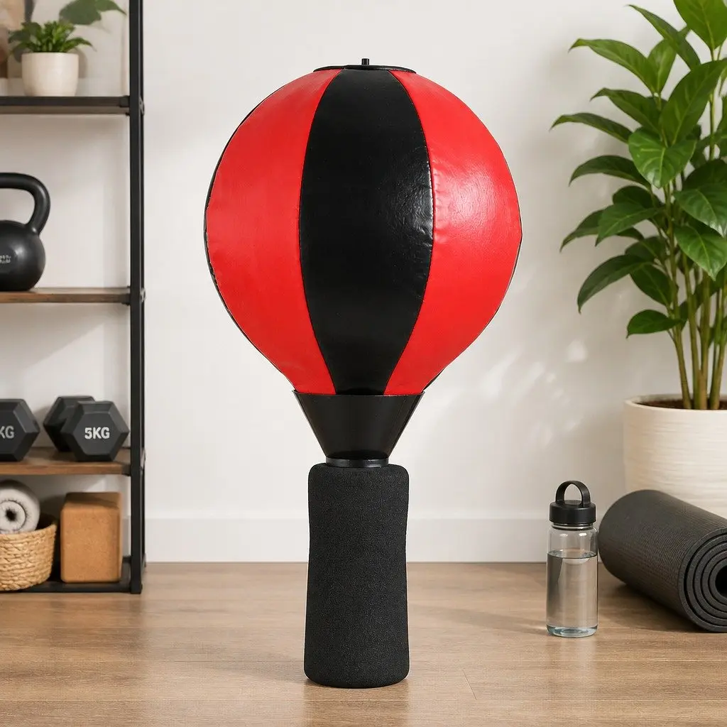 Speed Ball Punching Bag Adjustable Height Training Reflexes Fitness Home Gym