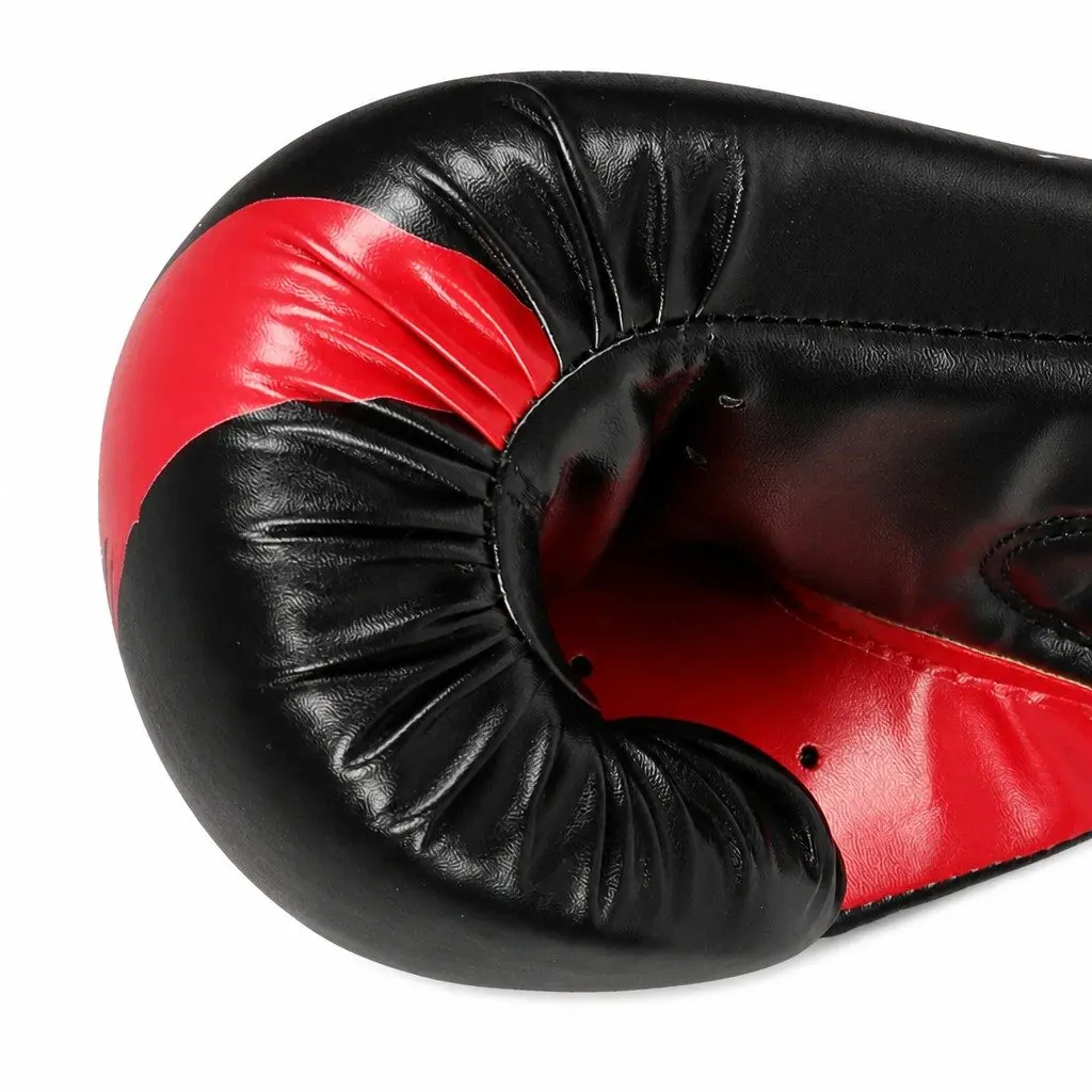 Boxing Gloves 8OZ PU Leather MMA Training Mitts Fight Sparring Punch Bag Gloves