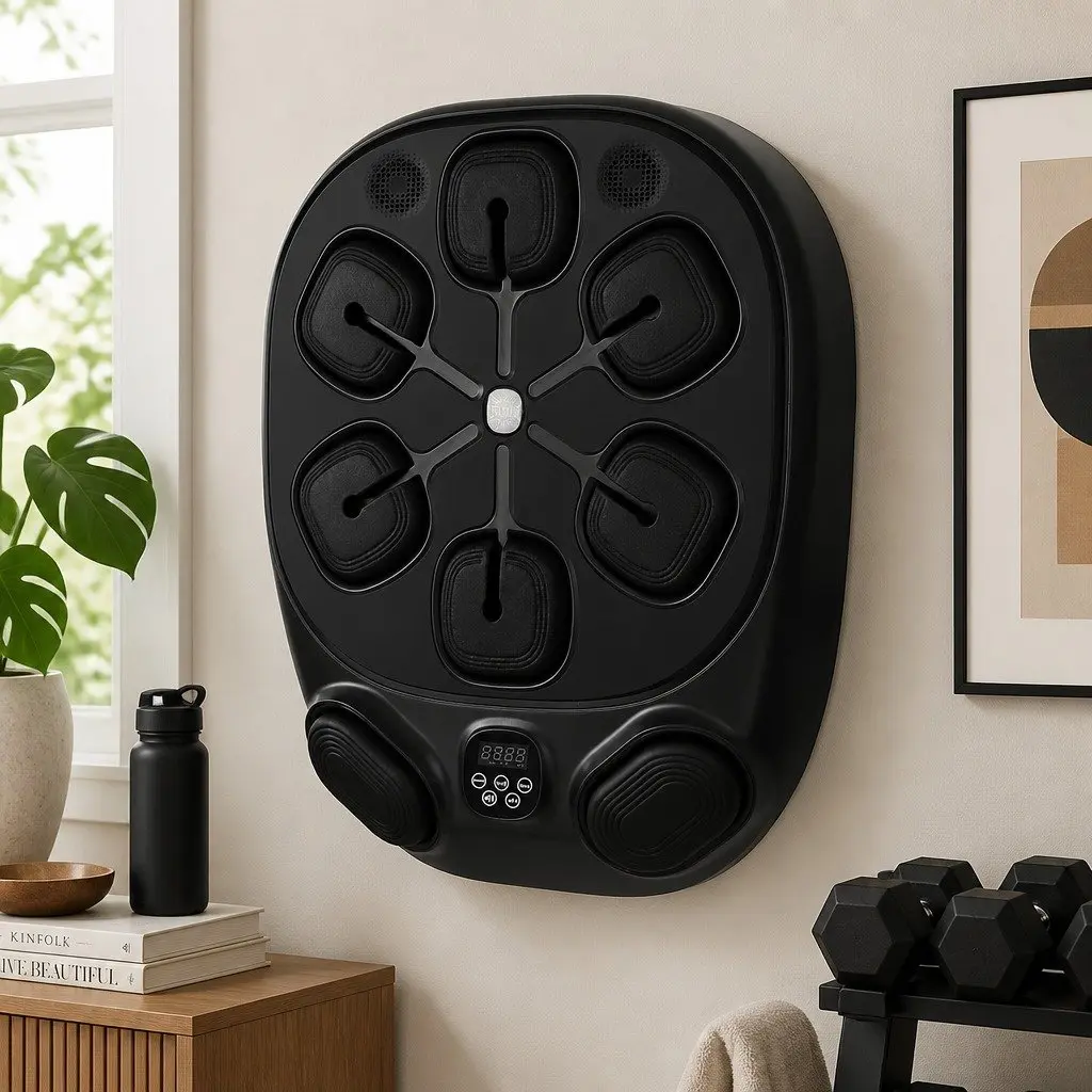 Music Boxing Machine Wall Mount Home Gym Training Workout 10 Speed 9 Modes