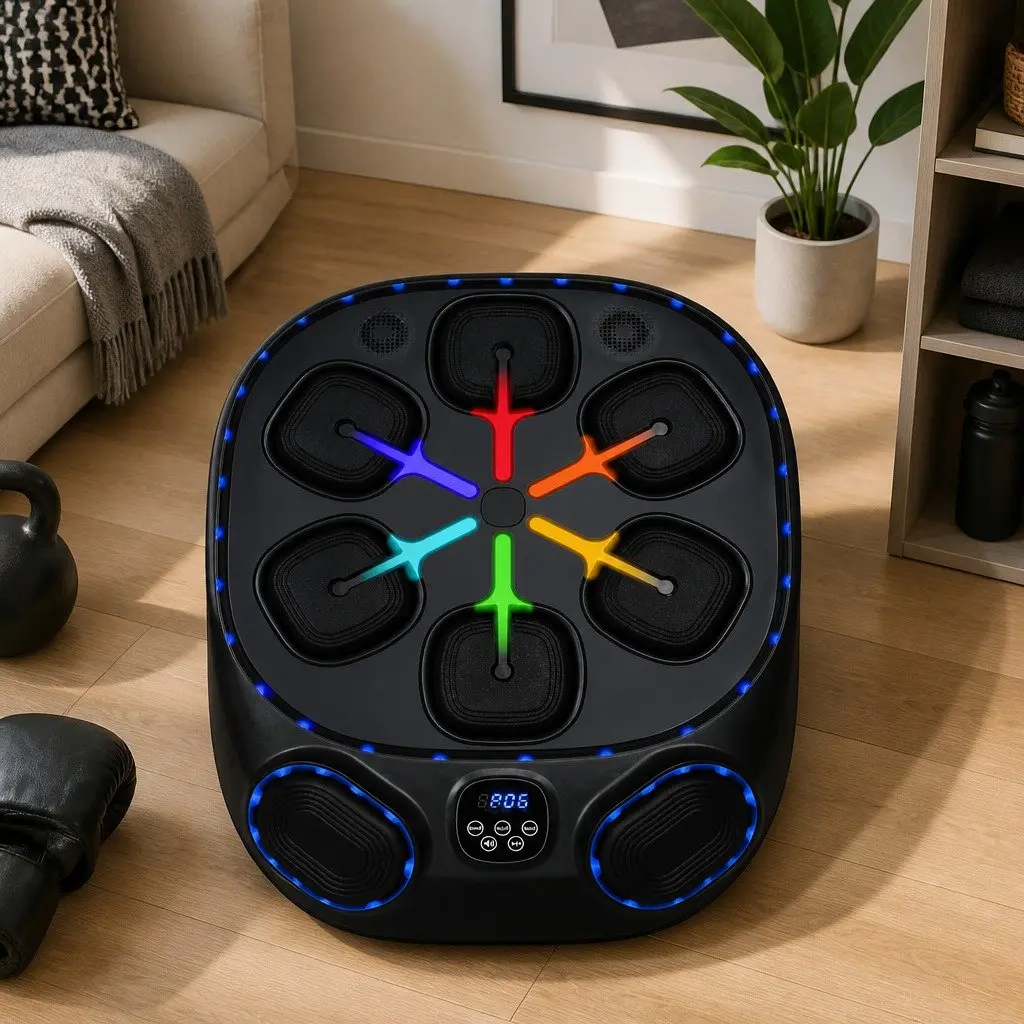 Music Boxing Machine Wall Mount Home Gym Training Workout 10 Speed 9 Modes