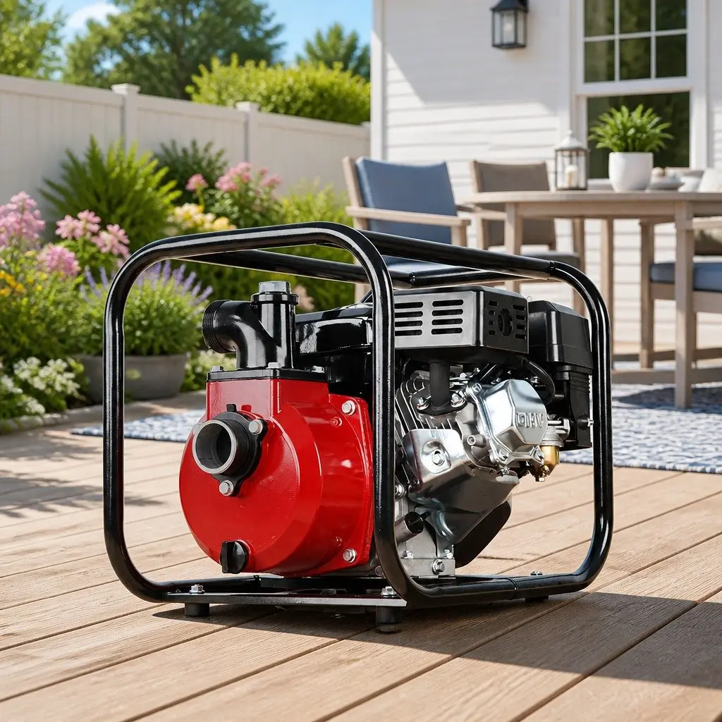 Petrol Water Pump High Flow 2 Inch 7HP 4 Stroke Engine for Garden Irrigation and Heavy Duty Cleaning