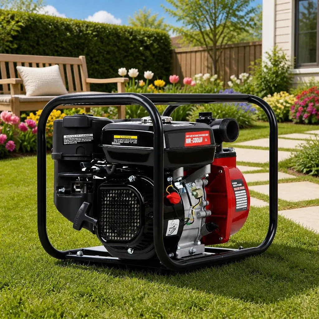 2 Inch Petrol Water Pump 7HP High Flow Transfer Irrigation Garden Farm Pond