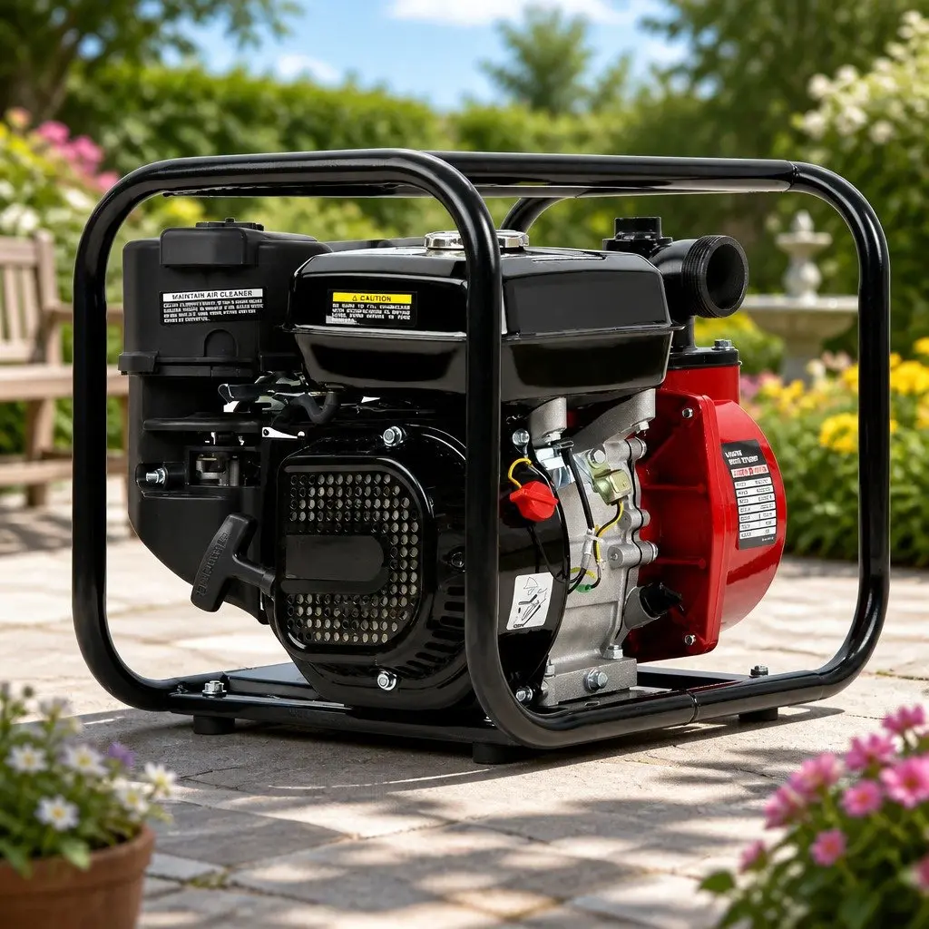 2 Inch Petrol Water Pump 7HP High Flow Transfer Irrigation Garden Farm Pond