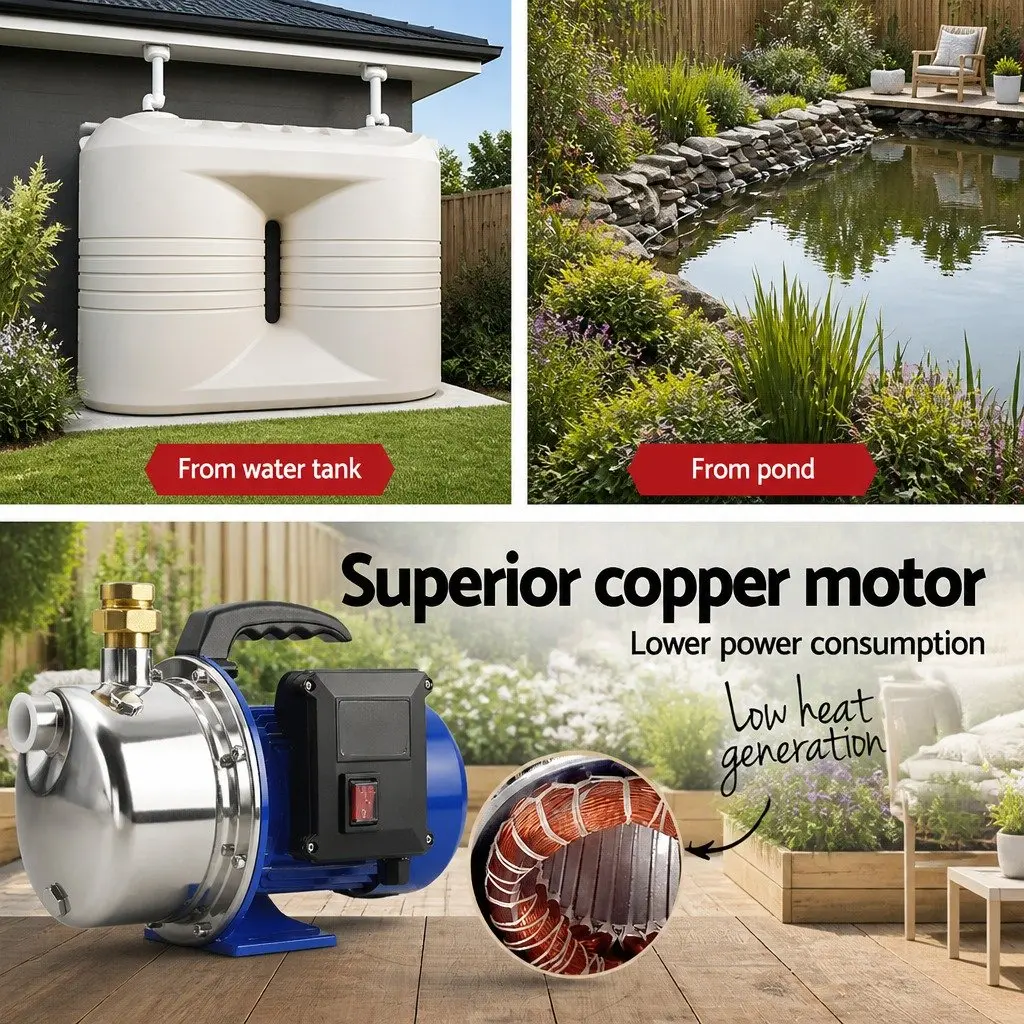 1100W Water Jet Pump for Home Gardening
