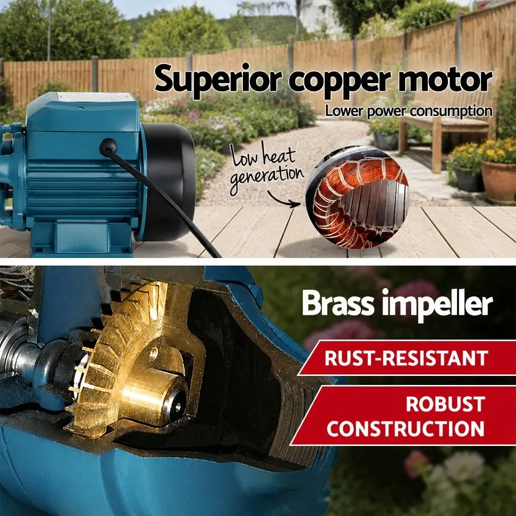 Clean Water Pump Brass Impeller 35L/min