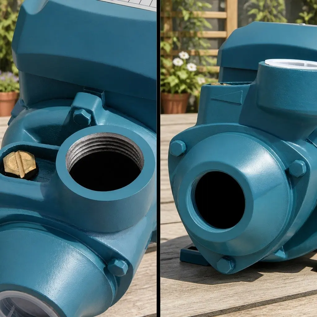 Clean Water Pump Electric Irrigation 0.5HP Rust-Resistant Brass Impeller Mountable Base