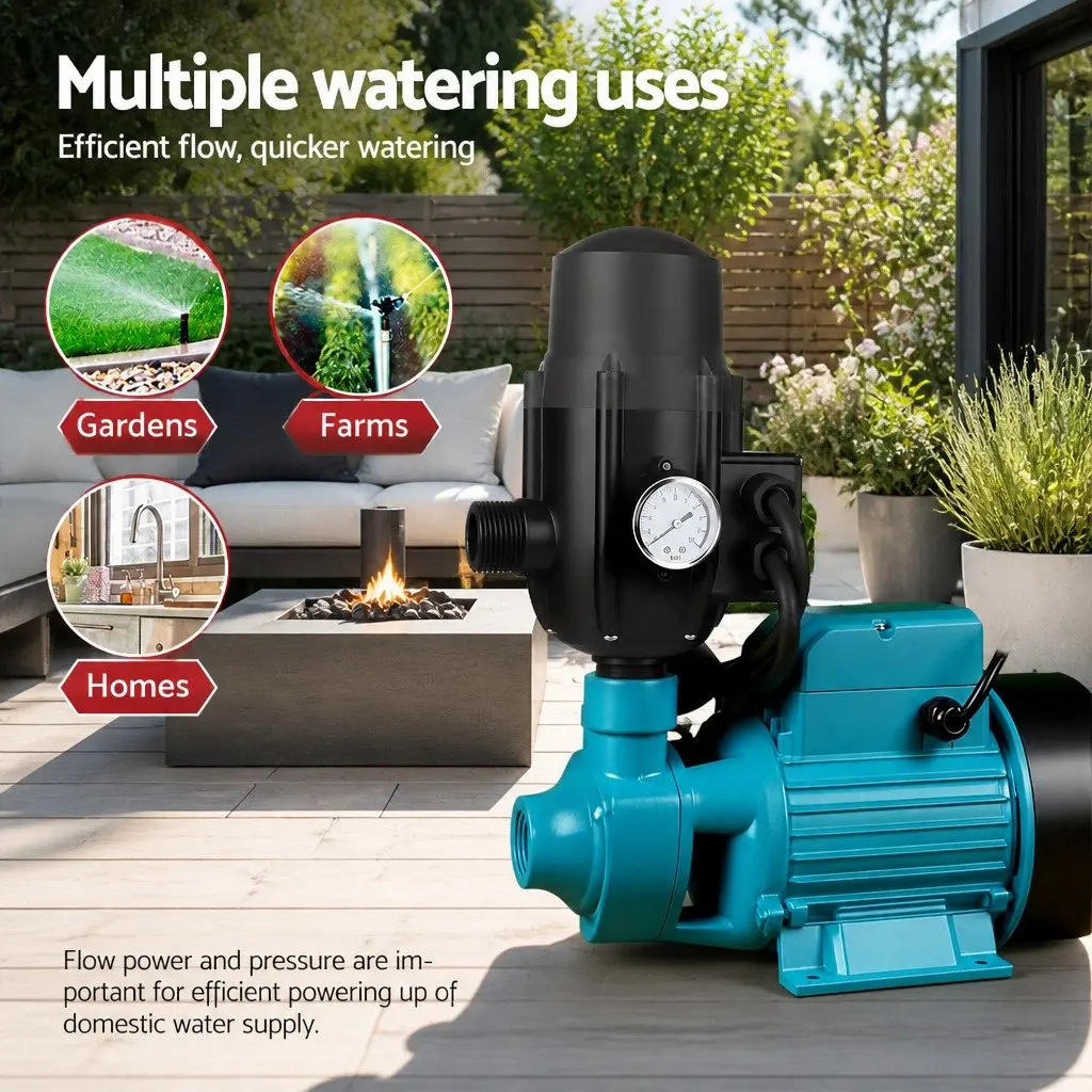 Water Pump 750W Automatic Electronic Pressure Control 3300L/Hour