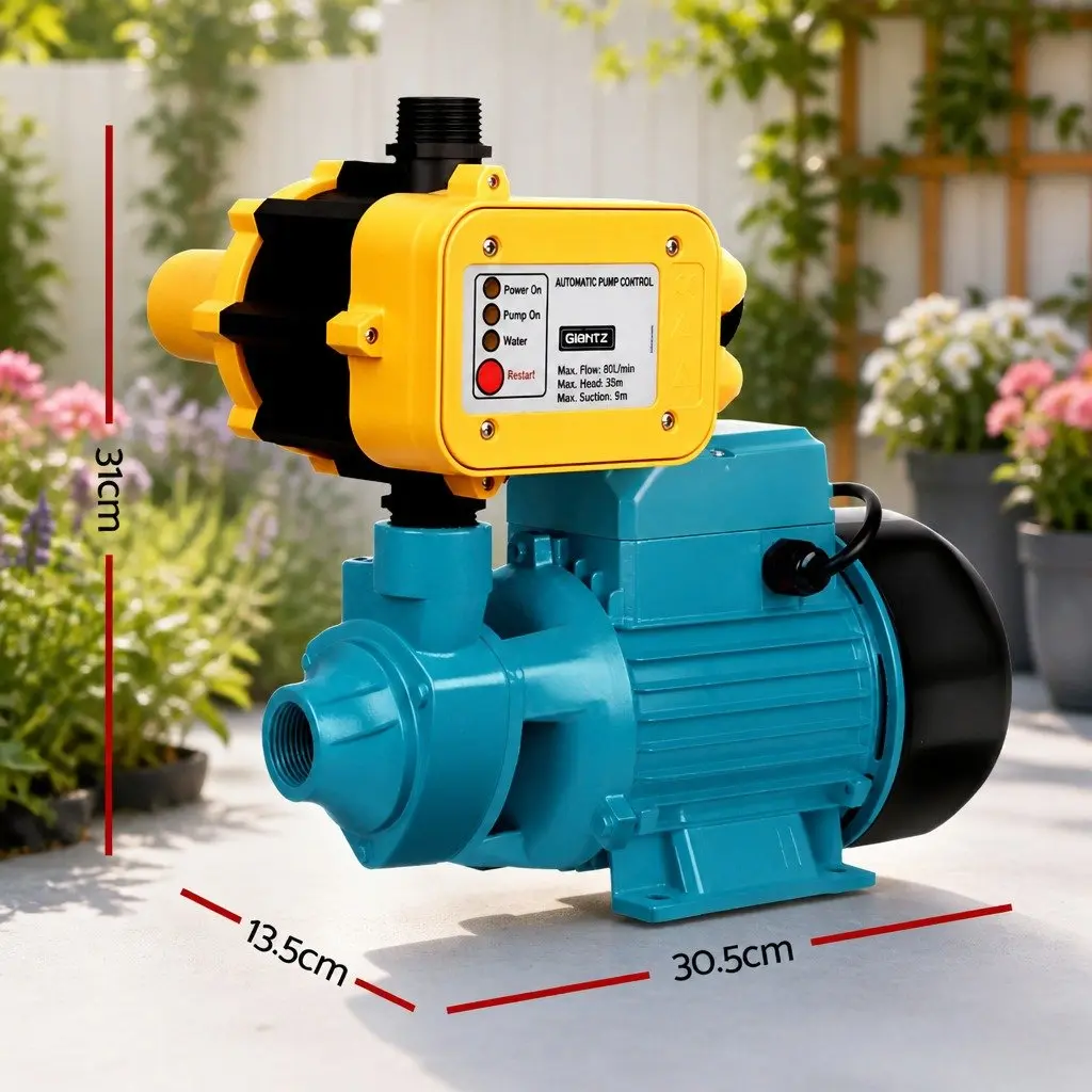Irrigation Pump Automatic Pressure Control 750W Yellow