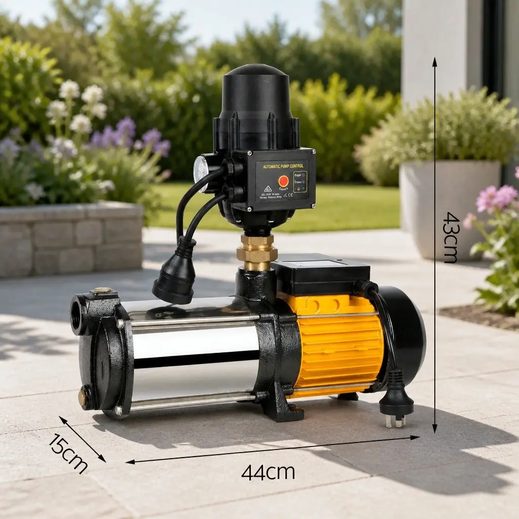 4-Stage Garden Water Pump Irrigation Booster High Pressure 2000W Transfer Pump