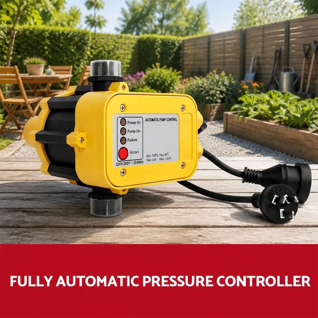 4-Stage Garden Water Pump 2000W Max Pressure Irrigation Booster Rainwater Tank