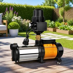 5-Stage Water Pump 2500W Max Pressure Garden Irrigation Booster Tank Transfer