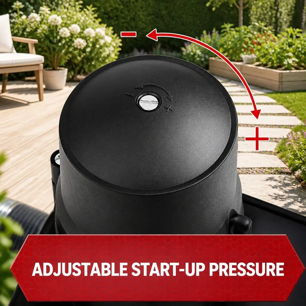 5-Stage Water Pump 2500W Stainless Steel 64m Max Pressure Garden Irrigation Booster