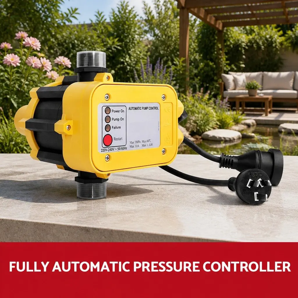 Irrigation Pump 5-Stage High Pressure 2500W Yellow Garden Water Booster