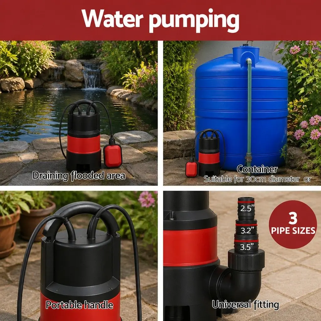 400W Submersible Pump for Easy Draining