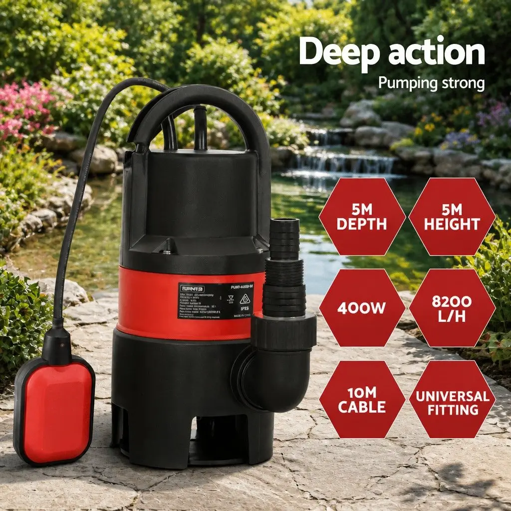 400W Submersible Pump for Easy Draining