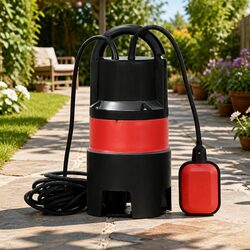 Submersible Pump 550W Dirty Water Bore Tank Well Drainage Sewerage Portable Red