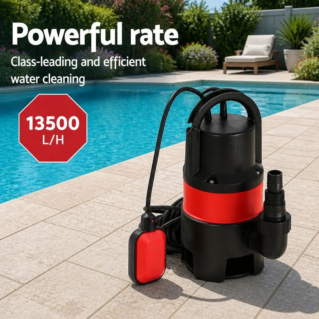 750W Submersible Water Pump Dirty Pool Pond Flooding Drainage Sump Portable