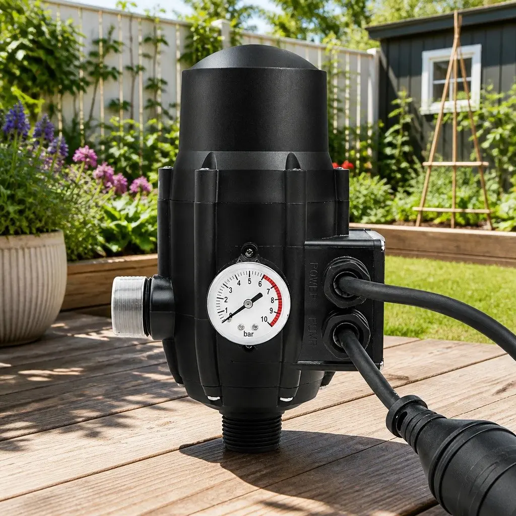 Water Pump Pressure Controller Adjustable Digital 220240V 1 Inch