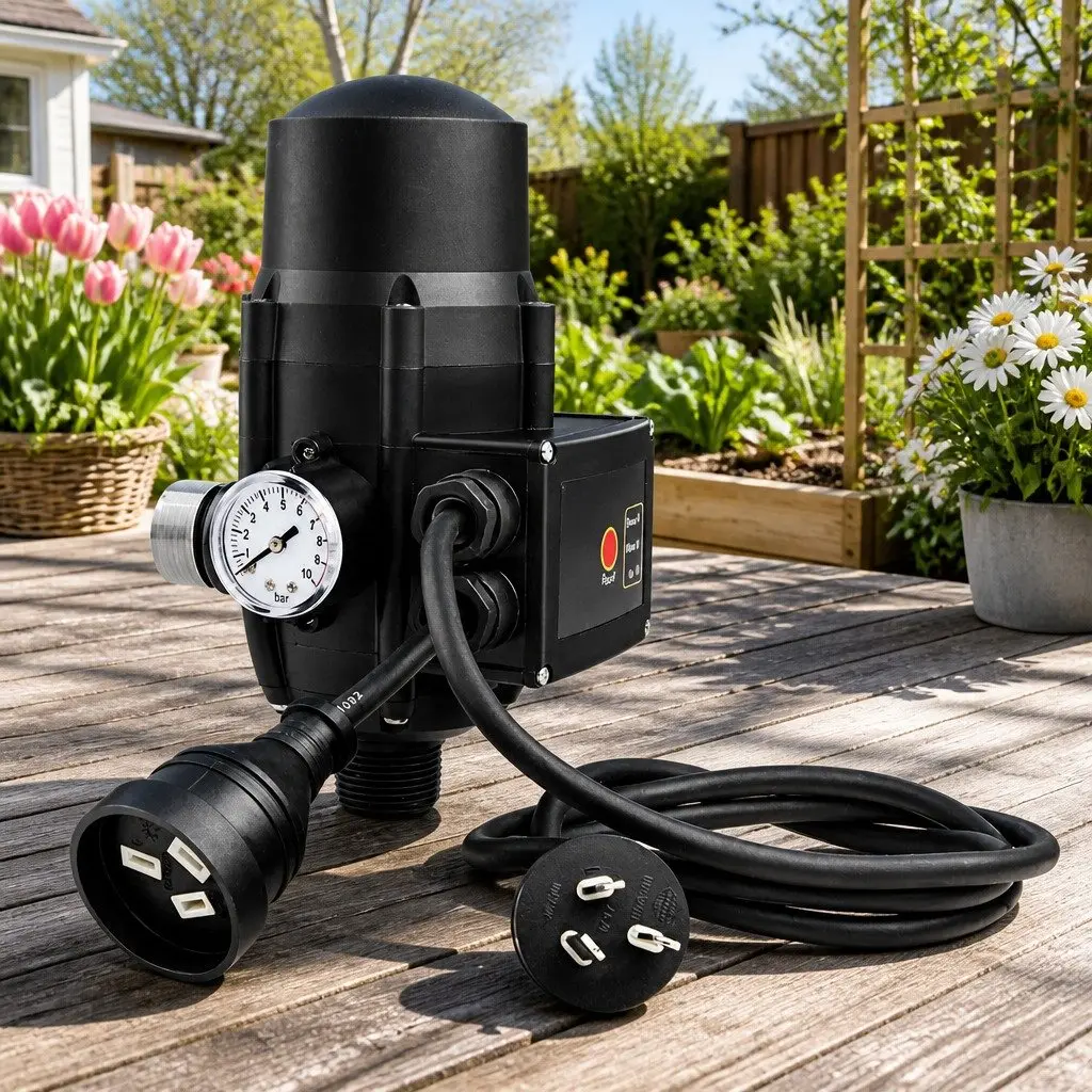 Water Pump Pressure Controller Adjustable Digital 220240V 1 Inch