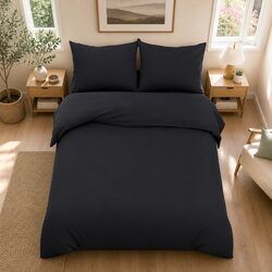 You'll Love This Super King Black Duvet Cover Set