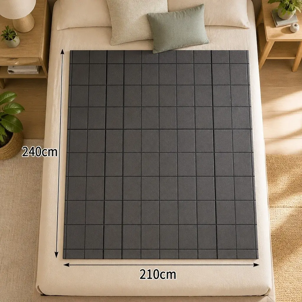 King Quilt Doona Comforter Polyester Filling Warm Bedding 240cm x 210cm Grey