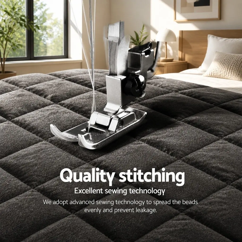Charcoal Faux Mink Quilt