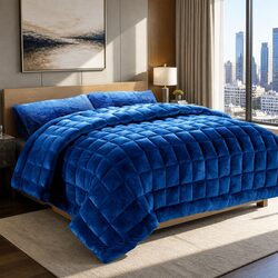 Cozy Up with a Double-Sided Faux Mink Quilt