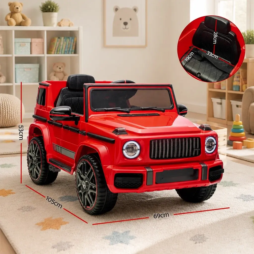 Kids Ride On Car Electric Red 12V Battery Remote Control Manual Modes