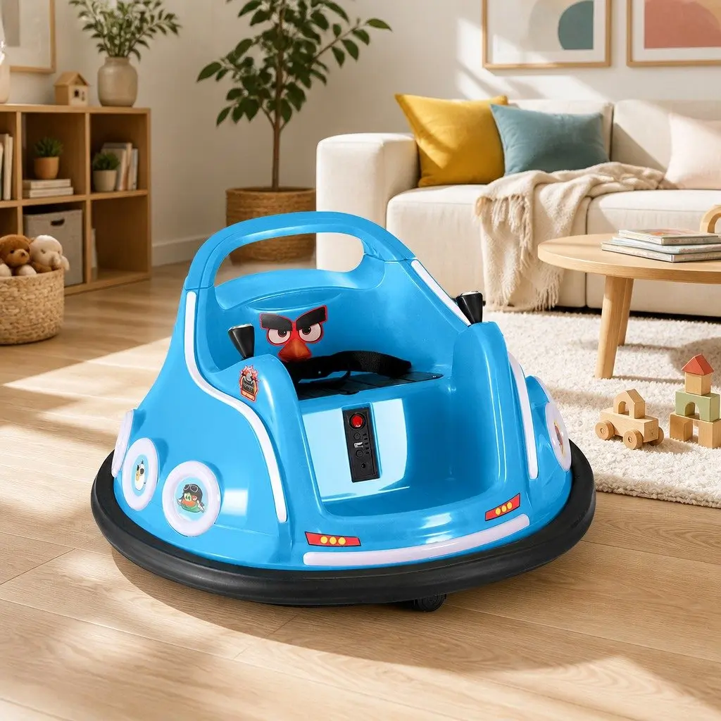 Ride On Bumper Car Electric Toy Joystick Control Blue