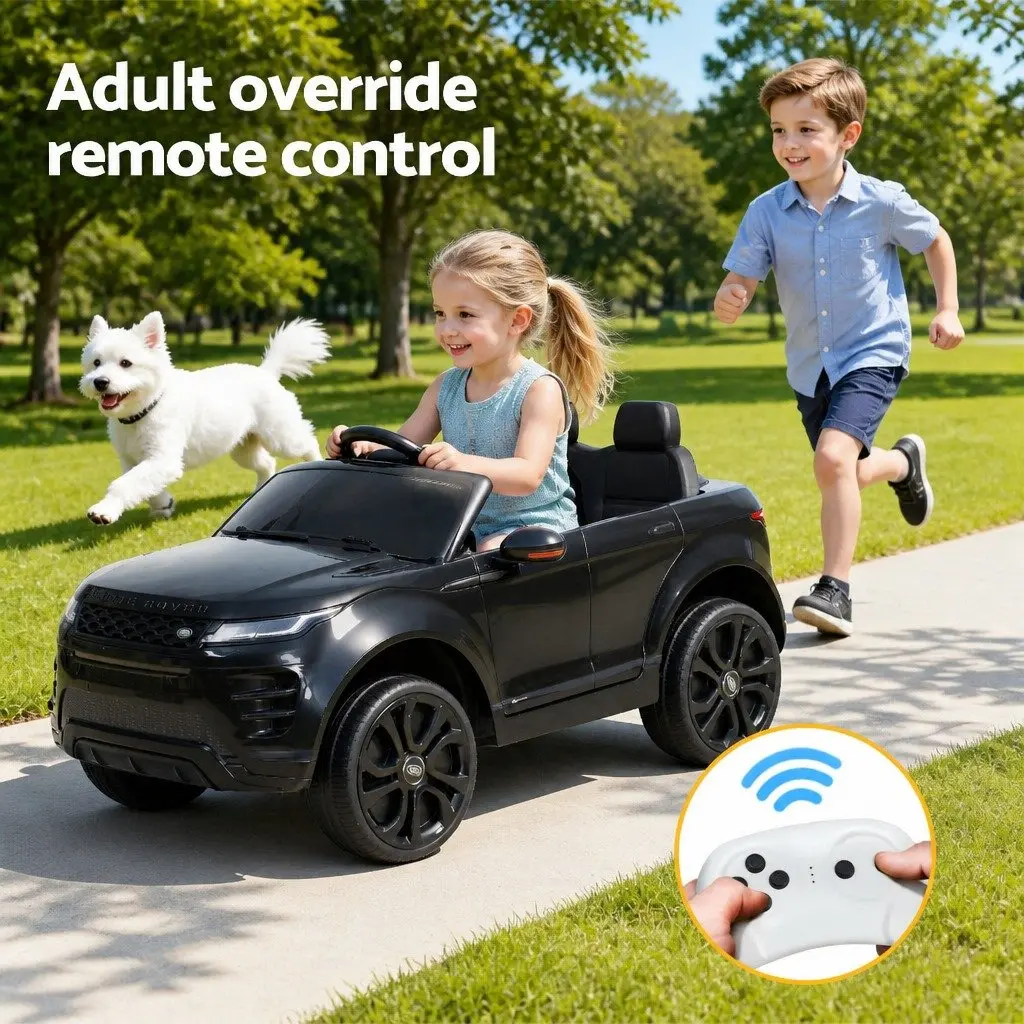 Kids Electric Ride On Car 12V Battery Powered with Remote Control Black