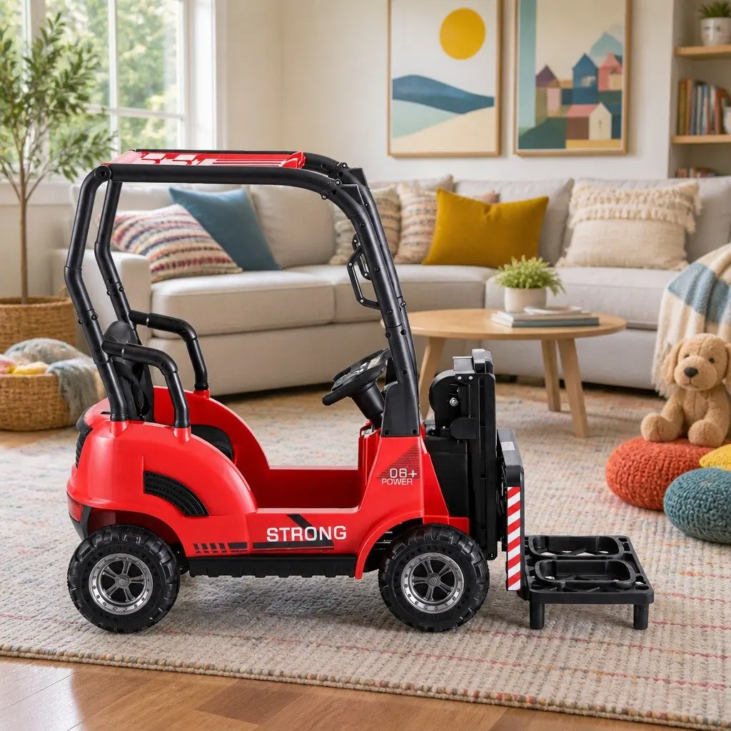 Red Forklift Toy