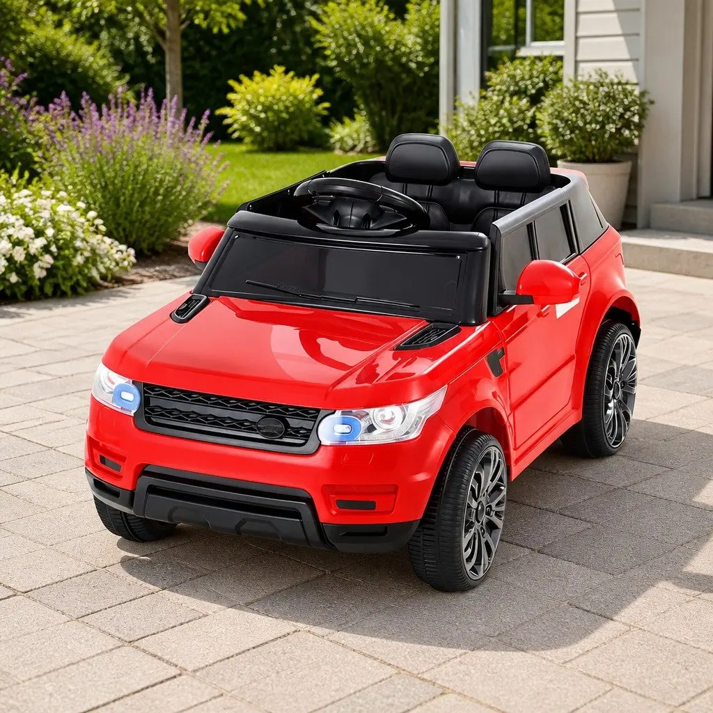 Kids Electric Ride On Car 12V SUV Remote Control Toy Red Pedal Powered