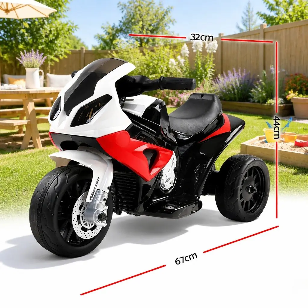 Kids Electric Ride On Motorcycle Bike 6V Battery Powered Toy Motorbike Red
