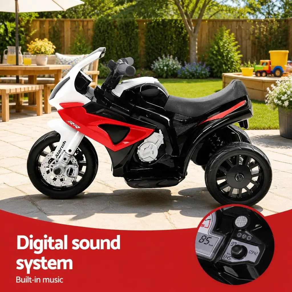 Kids Electric Ride On Motorcycle Bike 6V Battery Powered Toy Motorbike Red