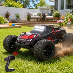 Kids Remote Control Off-Road Truck 2WD Electric Vehicle Toy with Lights RC Car