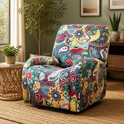 Friendly Blue Recliner Chair Slipcover - Perfect for You