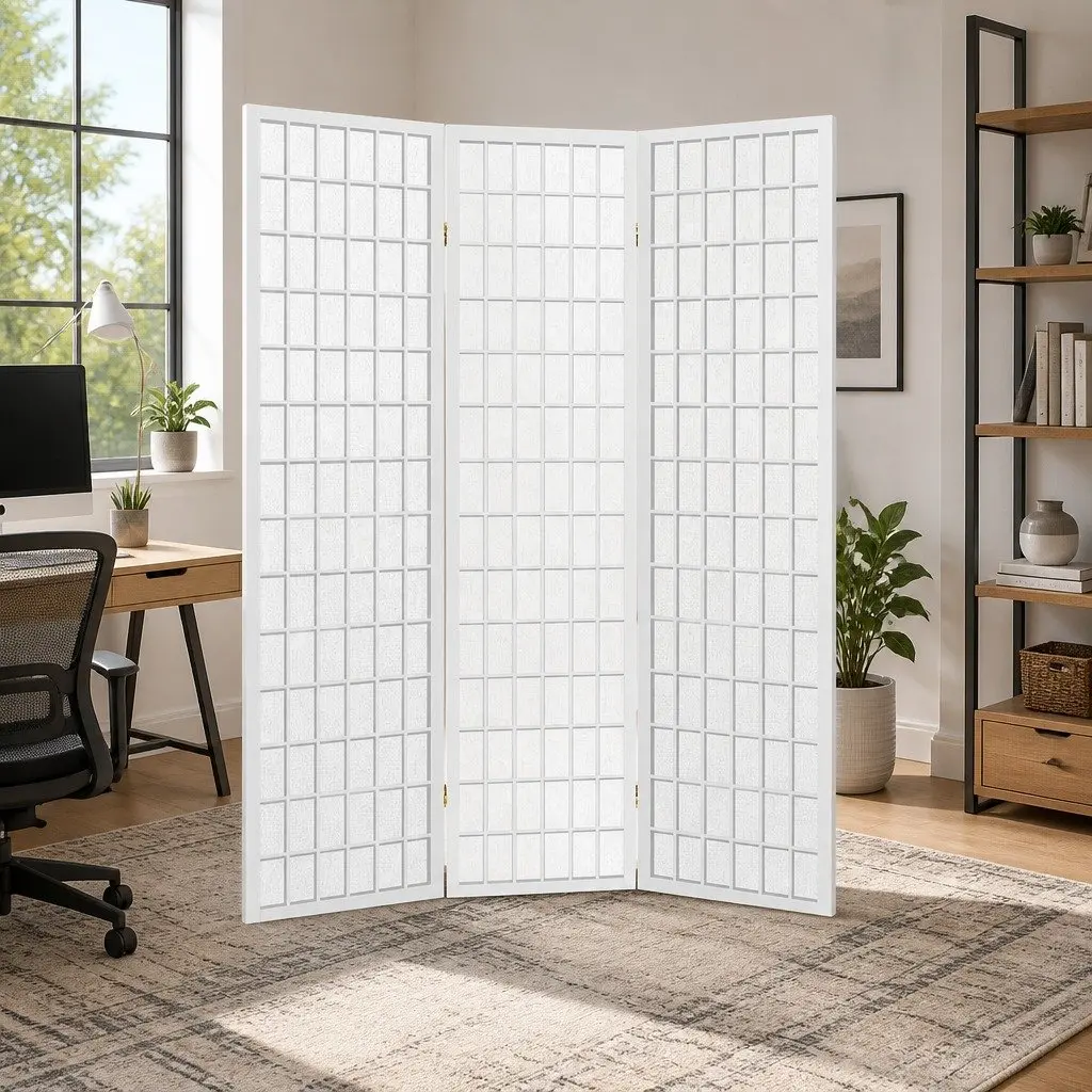 3-Panel Room Divider for Added Privacy