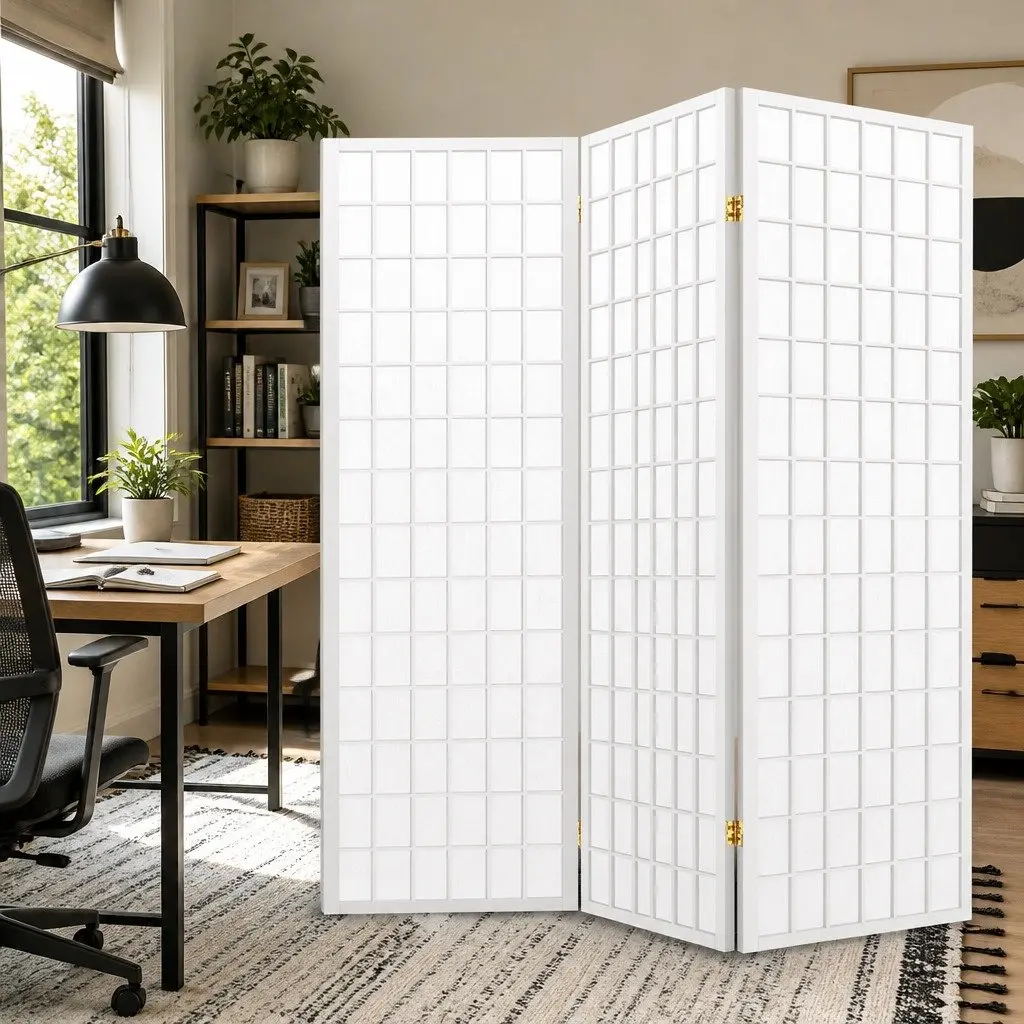 3-Panel Room Divider for Added Privacy