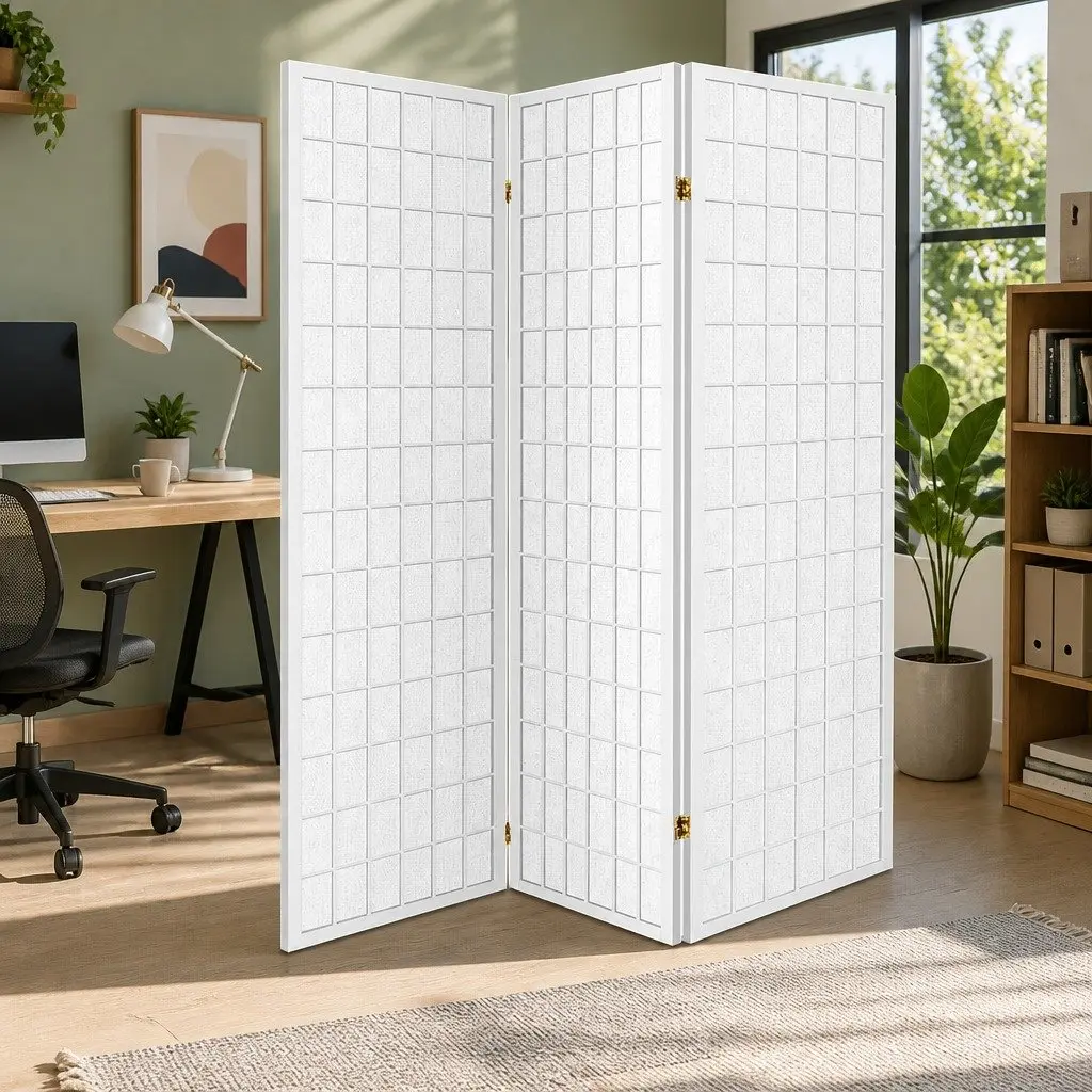 3-Panel Room Divider for Added Privacy