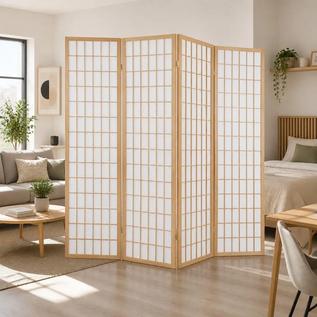 4-Panel Room Divider