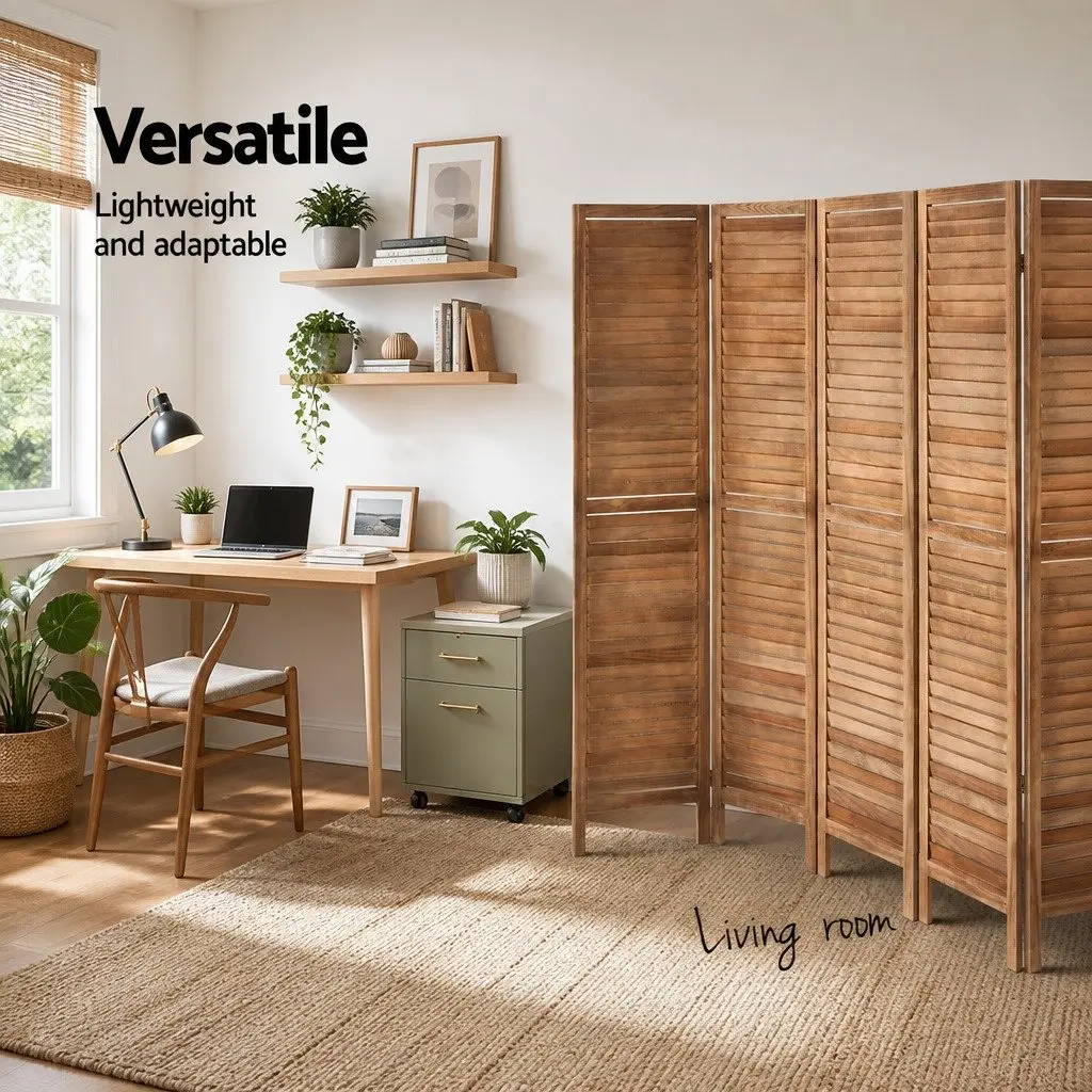 8-Panel Room Divider for Privacy