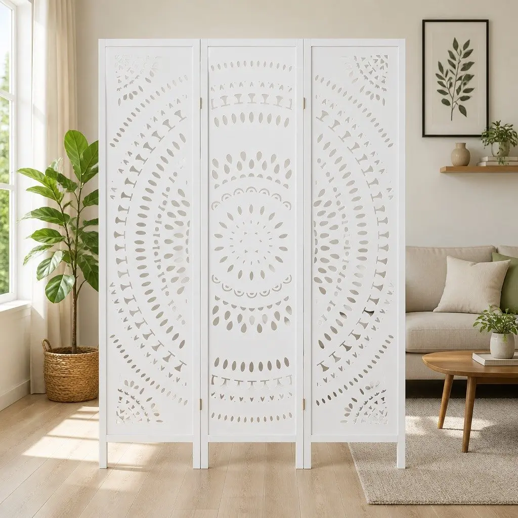 3 Panel Room Divider Screen