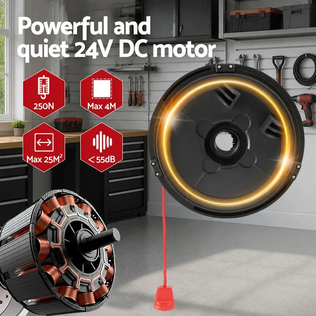 Automatic Roller Door Opener 250N Motor 220V for Garages Barns and Warehouses