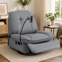 Your New Favourite Manual Rocker Recliner Chair in Grey