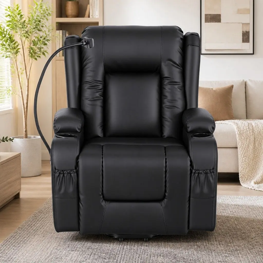 Power Lift Recliner Chair Electric Massage Heat Elderly Living Room Armchair USB